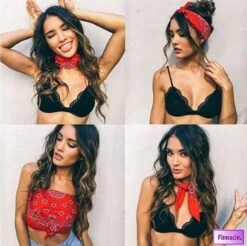 Finnacle - Hip Hop Bandana 100% Katoen Bandana Rood Vierkante Sjaal 50cm * 50cm Hoofdband Boerenzakdoek Voor Vrouwen/Mannen/Jongens/Meisjes -Fietsuitrusting Winkel 1200x1195 7