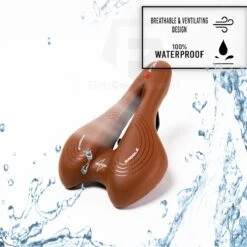 Voltano Sport Trekking Fietszadel - Comfortabel Gel Zadel - Met Uitsparing - Inclusief Zadelstrop - 100% Waterdicht - Unisex - Bruin -Fietsuitrusting Winkel 1200x1200 1011