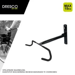 Dresco Muurbeugel Fiets 15kg Opklapbaar | Muurbeugel Fietsendrager | Wandbeugel 13 Dresco Muurbeugel Fiets 15kg Opklapbaar | Muurbeugel Fietsendrager | Wandbeugel -Fietsuitrusting Winkel 1200x1200 1062