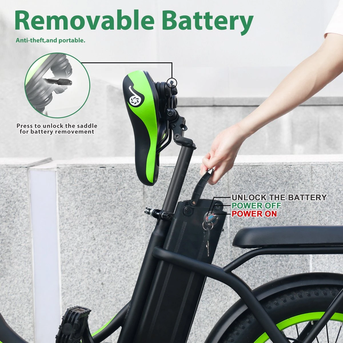 Merkloos Windgoo E20 Urban- Elektrische Fiets - E-bike - 20Inch - 12.5Ah - APP - Fat Tire - 7 Speed Shimano 4 Merkloos Windgoo E20 Urban- Elektrische Fiets - E-bike - 20Inch - 12.5Ah - APP - Fat Tire - 7 Speed Shimano - Afbeelding 2