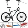 Merkloos Decopatent® Fietslift Ophangsysteem - Ophangen Fiets Aan Plafond - Fietstakel - Fietshaak - Dubbele Fietsophangsysteem Met Katrol