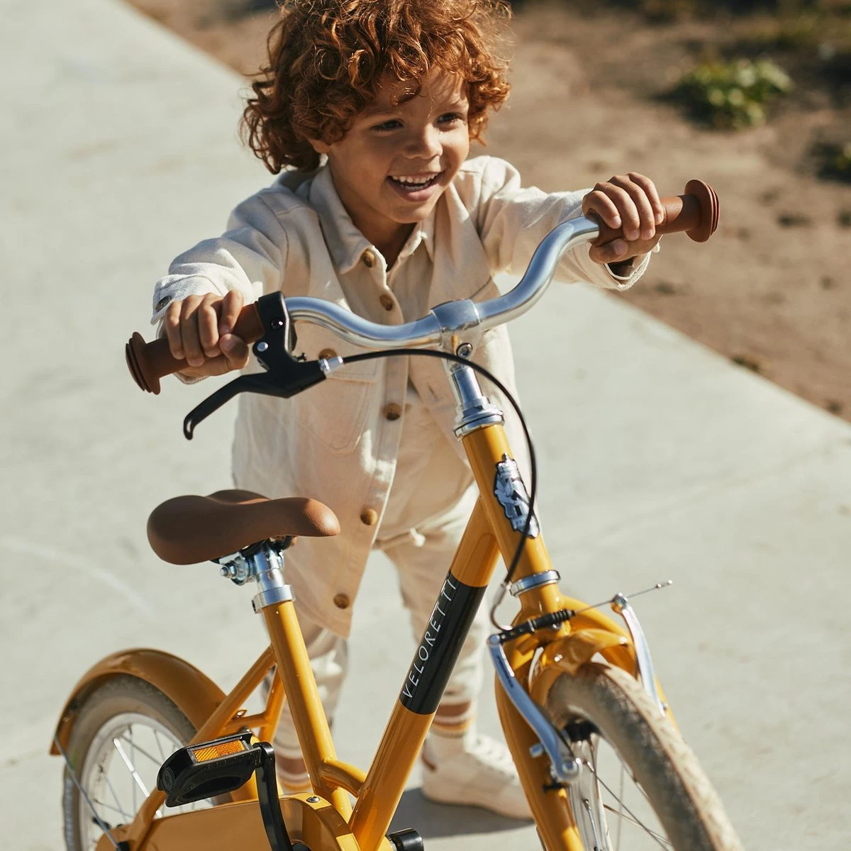 Veloretti Maxi Kinderfiets 16 Inch - Geel 4 Veloretti Maxi Kinderfiets 16 Inch - Geel - Afbeelding 2