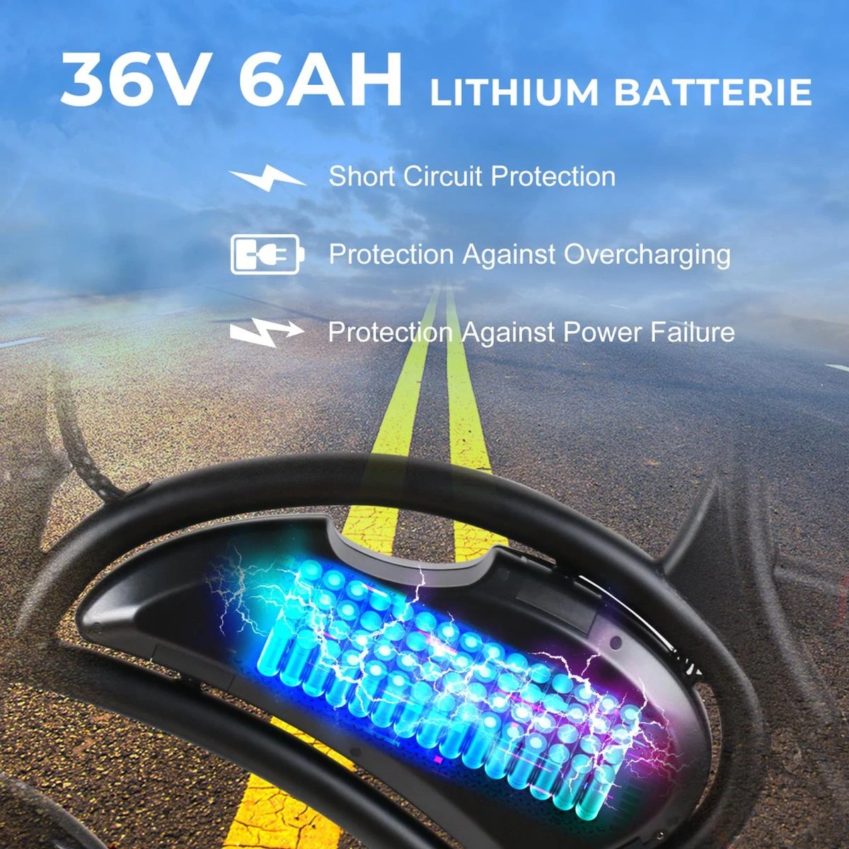 Merkloos Windgoo - B3 Pro V2 - Elektrische Long-Range E-Bike Met Trappers - E-bike - 25Km / H - Zwart 6 Merkloos Windgoo - B3 Pro V2 - Elektrische Long-Range E-Bike Met Trappers - E-bike - 25Km / H - Zwart - Afbeelding 4