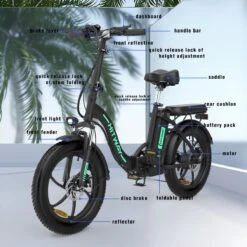 HITWAY Elektrische Fiets - E-Bike - 20 Inch- Fatbike - 250 W- Shimano 7 Versnellingen -Fietsuitrusting Winkel 1200x1200 132