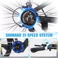 Hitway Elektrische Fiets Off-Road | Electric Mountain Bike | E-bike | 250W Motor | 26 Inch | Zwart -Fietsuitrusting Winkel 1200x1200 170