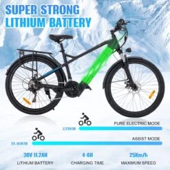 Hitway Elektrische Fiets Off-Road | Electric Mountain Bike | E-bike | 250W Motor | 26 Inch | Zwart -Fietsuitrusting Winkel 1200x1200 173