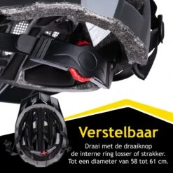 Dunlop Fietshelm - Verstelbaar Van 58 Tot 61 CM - Maat L - Met LED-Verlichting - 3 Lichtmodus - Zwart 12 Dunlop Fietshelm - Verstelbaar Van 58 Tot 61 CM - Maat L - Met LED-Verlichting - 3 Lichtmodus - Zwart -Fietsuitrusting Winkel 1200x1200 208