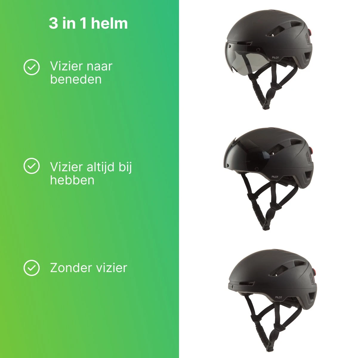 GOOFF® PILOT 3 In 1 Snorscooterhelm Met Afneembaar Vizier - Matzwart - Lichtgewicht Snorfiets Helm - NTA Gecertificeerd Speed Pedelec Helm - Geschikt Voor Blauw Kenteken Snorscooter En Snorfiets - Maat XL - Voor Vrouwen En Mannen 13 GOOFF® PILOT 3 In 1 Snorscooterhelm Met Afneembaar Vizier - Matzwart - Lichtgewicht Snorfiets Helm - NTA Gecertificeerd Speed Pedelec Helm - Geschikt Voor Blauw Kenteken Snorscooter En Snorfiets - Maat XL - Voor Vrouwen En Mannen - Afbeelding 11