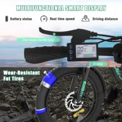 HITWAY E-Bike Elektrische Fiets 20 Inch Fat Tire E-Bicycle Vouwfiets, 250 W/36 V/11,2 Ah Accu, Max. Bereik Tot 35-90 Km, Offroad-mountainbike Met Shimano 7-versnellingen, City EBike Met Slot 11 HITWAY E-Bike Elektrische Fiets 20 Inch Fat Tire E-Bicycle Vouwfiets, 250 W/36 V/11,2 Ah Accu, Max. Bereik Tot 35-90 Km, Offroad-mountainbike Met Shimano 7-versnellingen, City EBike Met Slot -Fietsuitrusting Winkel 1200x1200