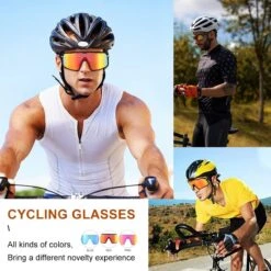 DOWO® - Fietsbrillen - Sportbrillen - Professionele Fietsbril - Lichtgewicht Racefiets -Fietsuitrusting Winkel 1200x1200 276