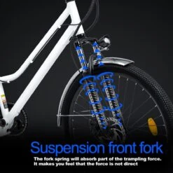 HITWAY 26 Inch E-bike, Elektrische Fiets Voor Heren En Dames, Pedelec Stadsfietsen, 250 W Motor, 36 V/11,2 Ah E-bike, Shimano 7 Versnellingen, 35-90 Km| Wit / Blauw 16 HITWAY 26 Inch E-bike, Elektrische Fiets Voor Heren En Dames, Pedelec Stadsfietsen, 250 W Motor, 36 V/11,2 Ah E-bike, Shimano 7 Versnellingen, 35-90 Km| Wit / Blauw -Fietsuitrusting Winkel 1200x1200 29