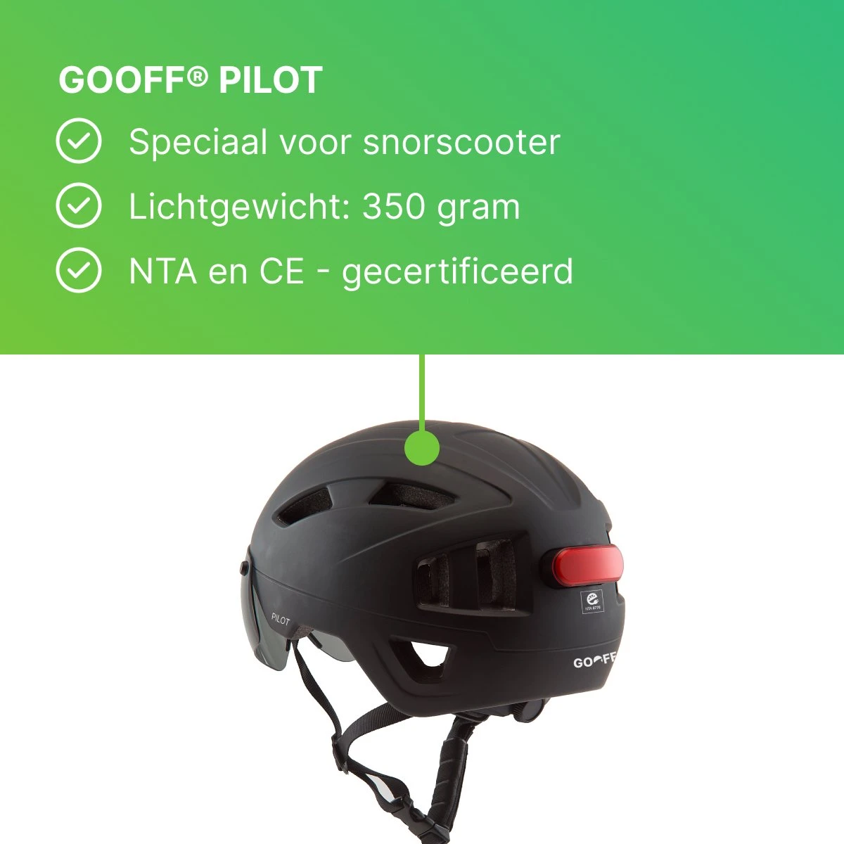 GOOFF® PILOT 3 In 1 Snorscooterhelm Met Afneembaar Vizier - Matzwart - Lichtgewicht Snorfiets Helm - NTA Gecertificeerd Speed Pedelec Helm - Geschikt Voor Blauw Kenteken Snorscooter En Snorfiets - Maat L - Voor Vrouwen En Mannen 4 GOOFF® PILOT 3 In 1 Snorscooterhelm Met Afneembaar Vizier - Matzwart - Lichtgewicht Snorfiets Helm - NTA Gecertificeerd Speed Pedelec Helm - Geschikt Voor Blauw Kenteken Snorscooter En Snorfiets - Maat L - Voor Vrouwen En Mannen - Afbeelding 2
