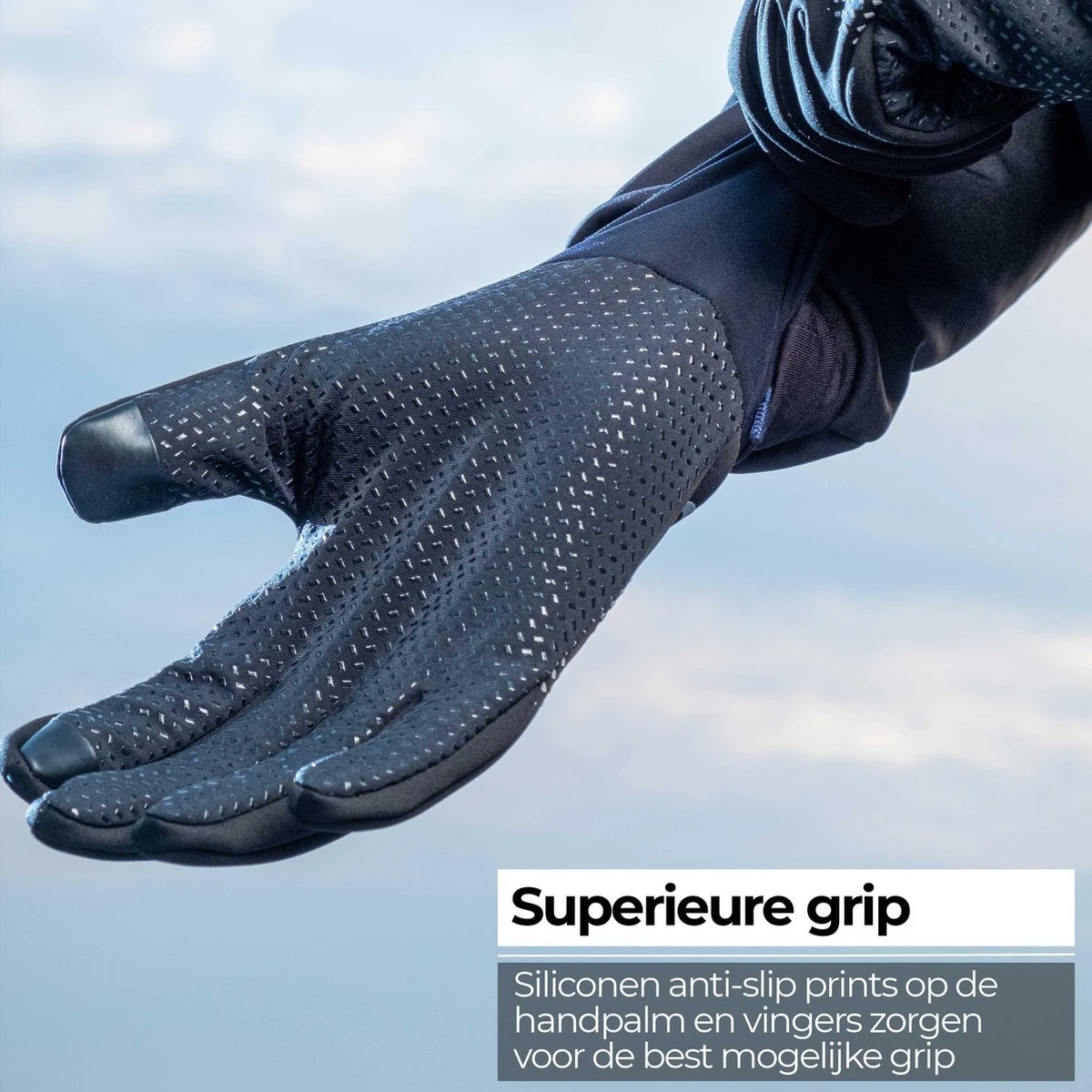 BBB Cycling RaceShield WB 2.0 Fietshandschoenen Winter - Fiets Handschoenen Touchscreen - Winddicht - Zwart - Maat L 6 BBB Cycling RaceShield WB 2.0 Fietshandschoenen Winter - Fiets Handschoenen Touchscreen - Winddicht - Zwart - Maat L - Afbeelding 4