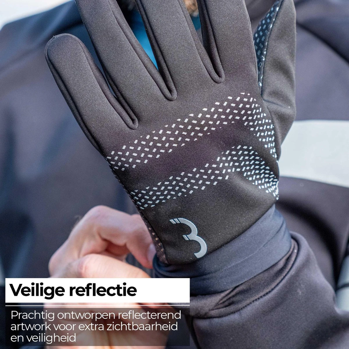 BBB Cycling RaceShield WB 2.0 Fietshandschoenen Winter - Fiets Handschoenen Touchscreen - Winddicht - Zwart - Maat L 8 BBB Cycling RaceShield WB 2.0 Fietshandschoenen Winter - Fiets Handschoenen Touchscreen - Winddicht - Zwart - Maat L - Afbeelding 6