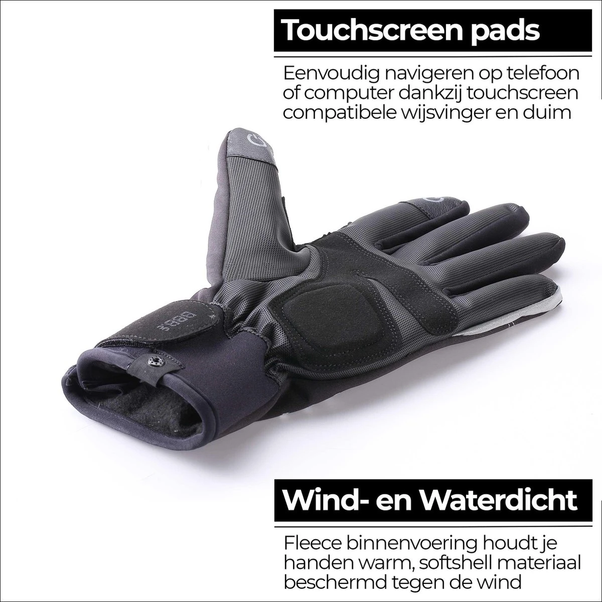 BBB Cycling ColdShield Fietshandschoenen Winter - Fiets Handschoenen Touchscreen - 0-10 ℃ - Winddicht - Zwart - Maat M 8 BBB Cycling ColdShield Fietshandschoenen Winter - Fiets Handschoenen Touchscreen - 0-10 ℃ - Winddicht - Zwart - Maat M - Afbeelding 6