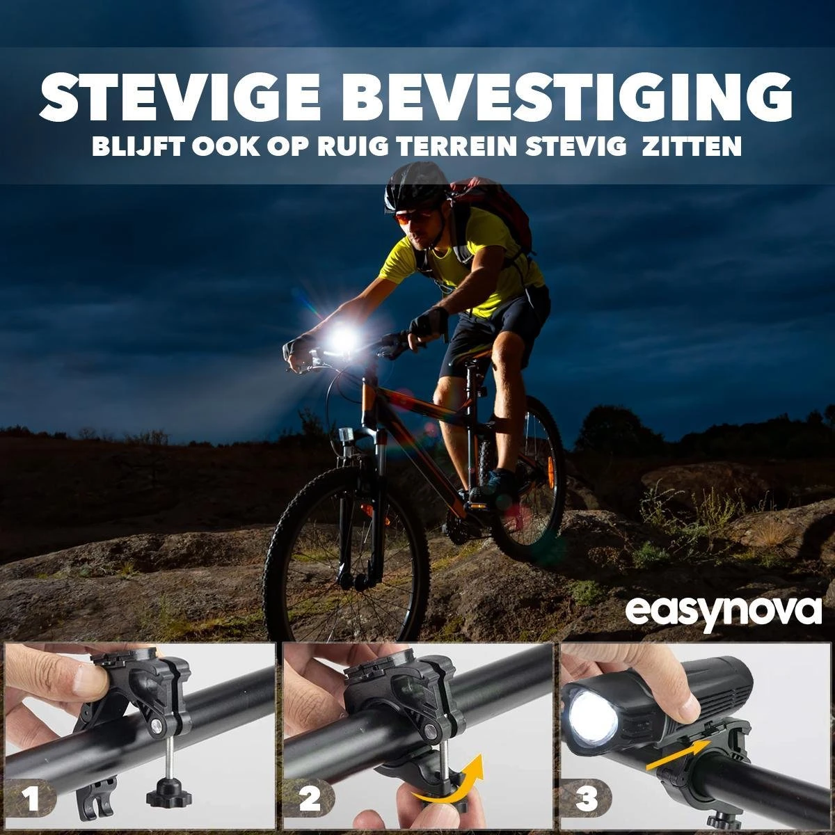 LED Fietsverlichting Set – Oplaadbaar Via USB - Voorlicht En Achterlicht - Waterbestendig - Complete Fietslamp Set 9 LED Fietsverlichting Set – Oplaadbaar Via USB - Voorlicht En Achterlicht - Waterbestendig - Complete Fietslamp Set - Afbeelding 7