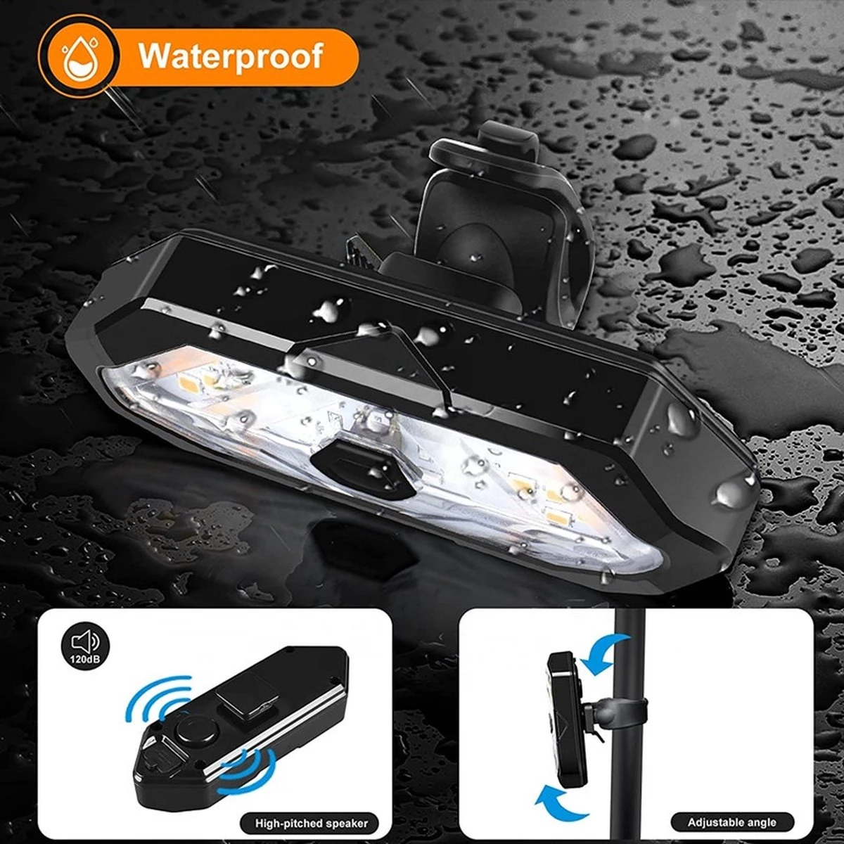 GoShops FY-1820 - Richtingaanwijzer Fiets - Knipperlichting - Fietsverlichting - LED - USB Oplaadbaar - Waterbestendig - Afstandsbediening - Draadloos - Verstelbaar - Achterlicht Fiets 5 GoShops FY-1820 - Richtingaanwijzer Fiets - Knipperlichting - Fietsverlichting - LED - USB Oplaadbaar - Waterbestendig - Afstandsbediening - Draadloos - Verstelbaar - Achterlicht Fiets - Afbeelding 3