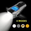 Voorlicht Fiets - Fietslicht - Led Voorlamp - 500 Lumen - Usb Oplaadbaar - Waterdicht - Koplamp Fiets - Snelheidsmeter - Claxon - Vier Standen -Fietsuitrusting Winkel 1200x1200 508
