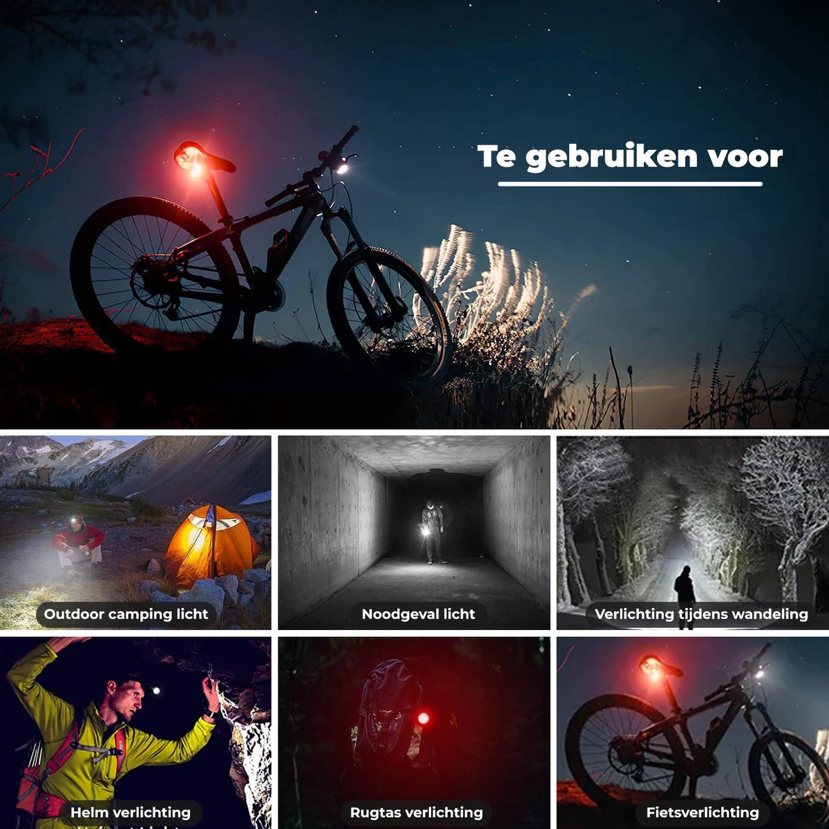 PRO LED 2022 Fietsverlichting Set - Racefiets Verlichting - Voorlicht En Achterlicht - Fietsaccessoires - USB Oplaadbaar - IP65 Waterdicht 7 PRO LED 2022 Fietsverlichting Set - Racefiets Verlichting - Voorlicht En Achterlicht - Fietsaccessoires - USB Oplaadbaar - IP65 Waterdicht - Afbeelding 5