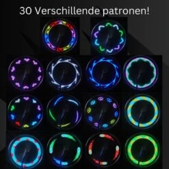 Spaakverlichting- Spaakverlichting Met Bewegingssenor- Spaakverlichting Kinderfiets- LED Voor Wiel- Waterdicht- 32 Verschillende Patronen- Makkelijk Te Installeren -Fietsuitrusting Winkel 1200x1200 621