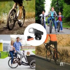 TIKKENS LED Fietsverlichting Set - Fietslamp USB Oplaadbaar - Fietslampjes Voorlicht & Achterlicht - Waterdicht – Zwart -Fietsuitrusting Winkel 1200x1200 639