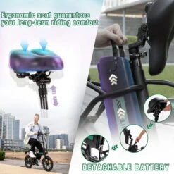 Hitway Elektrische Fiets | Opvouwbare E-bike | 16 Inch | 250W Motor | Zwart -Fietsuitrusting Winkel 1200x1200 64