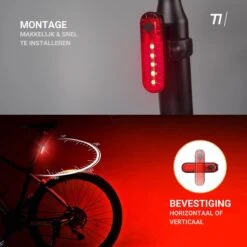 TIKKENS LED Fietsverlichting Set - Fietslamp USB Oplaadbaar - Fietslampjes Voorlicht & Achterlicht - Waterdicht – Zwart -Fietsuitrusting Winkel 1200x1200 640
