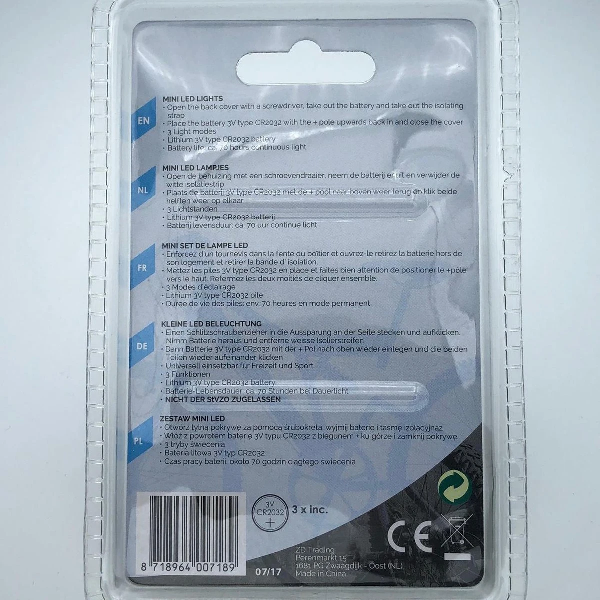 Mini LED Lampen - Fietsen - Wandelen 4 Mini LED Lampen - Fietsen - Wandelen - Afbeelding 2