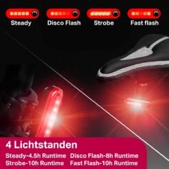 Transnect® – Fietsverlichting LED Set - Fietslampjes Voor En Achter Licht - 4 Lichtstanden – USB Oplaadbaar - Draagbaar – Waterdicht -Fietsuitrusting Winkel 1200x1200 657