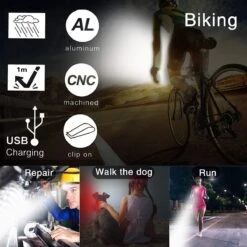 BOTC Fietsverlichting USB Oplaadbaar - Oplaadbare USB Led Fietslamp - Voorlicht & Achterlicht - Waterdicht -Fietsuitrusting Winkel 1200x1200 671