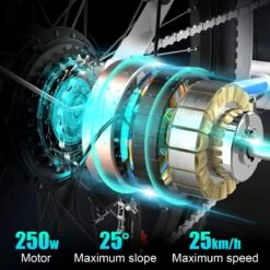 HITWAY Elektrische Fiets Voor Volwassenen | Ebikes Fietsen Stadsfiets | 250W 36V Motor | 7 VERSNELLINGSSYSTEE | 26 Inch - Wit 12 HITWAY Elektrische Fiets Voor Volwassenen | Ebikes Fietsen Stadsfiets | 250W 36V Motor | 7 VERSNELLINGSSYSTEE | 26 Inch - Wit -Fietsuitrusting Winkel 1200x1200 70