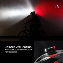 TIKKENS® LED Fietsverlichting Helmlamp - Helm - Voorlicht & Achterlicht - USB Oplaadbaar - Zwart - Voor En Achter - Waterdicht - Fietslampjes 15 TIKKENS® LED Fietsverlichting Helmlamp - Helm - Voorlicht & Achterlicht - USB Oplaadbaar - Zwart - Voor En Achter - Waterdicht - Fietslampjes -Fietsuitrusting Winkel 1200x1200 719