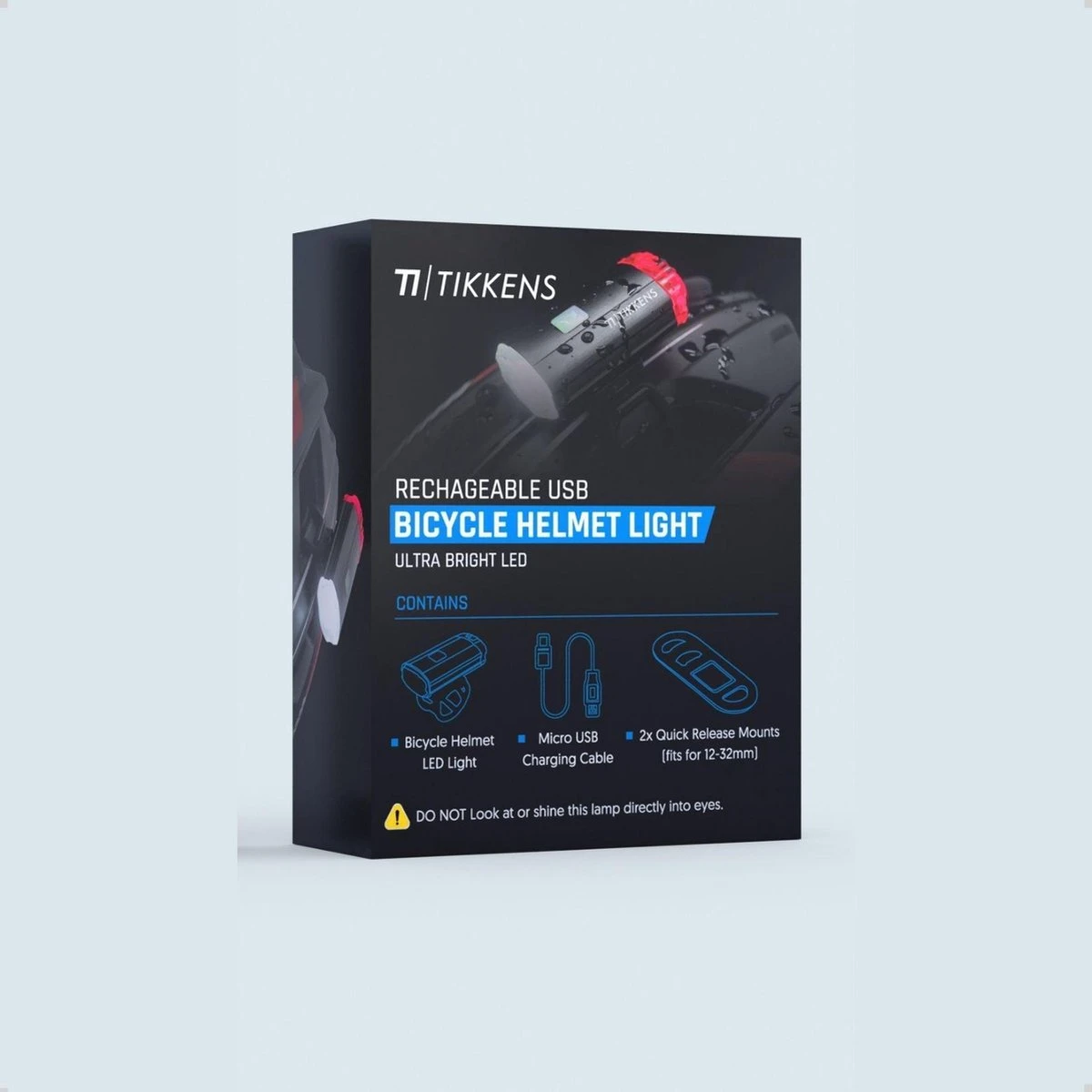 TIKKENS® LED Fietsverlichting Helmlamp - Helm - Voorlicht & Achterlicht - USB Oplaadbaar - Zwart - Voor En Achter - Waterdicht - Fietslampjes 9 TIKKENS® LED Fietsverlichting Helmlamp - Helm - Voorlicht & Achterlicht - USB Oplaadbaar - Zwart - Voor En Achter - Waterdicht - Fietslampjes - Afbeelding 7