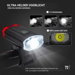 TIKKENS® LED Fietsverlichting Helmlamp - Helm - Voorlicht & Achterlicht - USB Oplaadbaar - Zwart - Voor En Achter - Waterdicht - Fietslampjes 20 TIKKENS® LED Fietsverlichting Helmlamp - Helm - Voorlicht & Achterlicht - USB Oplaadbaar - Zwart - Voor En Achter - Waterdicht - Fietslampjes -Fietsuitrusting Winkel 1200x1200 724
