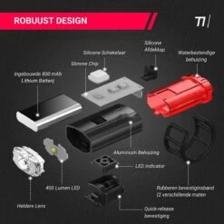 TIKKENS® LED Fietsverlichting Helmlamp - Helm - Voorlicht & Achterlicht - USB Oplaadbaar - Zwart - Voor En Achter - Waterdicht - Fietslampjes 21 TIKKENS® LED Fietsverlichting Helmlamp - Helm - Voorlicht & Achterlicht - USB Oplaadbaar - Zwart - Voor En Achter - Waterdicht - Fietslampjes -Fietsuitrusting Winkel 1200x1200 725