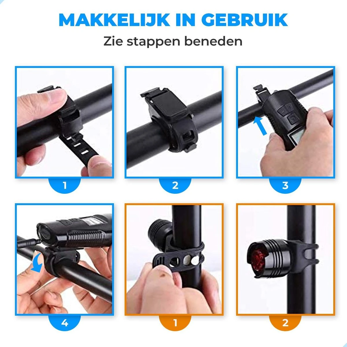 Seidon™ - Fietslamp - Fietsverlichting - Fietslampjes - Fiets Snelheidsmeter - LED Display - Klok - Fietsbel 9 Seidon™ - Fietslamp - Fietsverlichting - Fietslampjes - Fiets Snelheidsmeter - LED Display - Klok - Fietsbel - Afbeelding 7