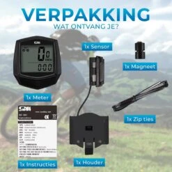 Kilometerteller Fiets - Waterdicht En Bedraad - Snelheidsmeter - Fietscomputer - Fiets Accessoires - Mountainbike Accesoires -Fietsuitrusting Winkel 1200x1200 796