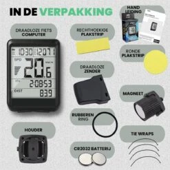 Strex Draadloze Fietscomputer - 17 Functies - Extra Groot Scherm - Draadloze Fiets Computer Draadloos Waterdicht - NL Handleiding -Fietsuitrusting Winkel 1200x1200 866