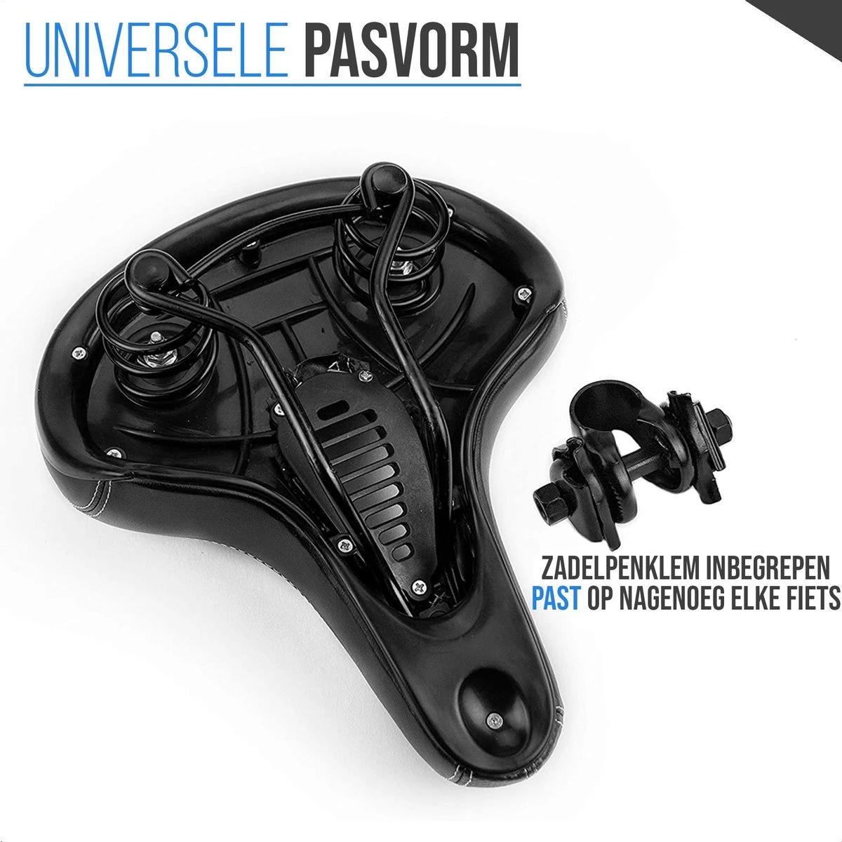 Strex Fietszadel - Unisex - Extra Comfortabel - Ventilerend - Incl. Zadelhoes 8 Strex Fietszadel - Unisex - Extra Comfortabel - Ventilerend - Incl. Zadelhoes - Afbeelding 6