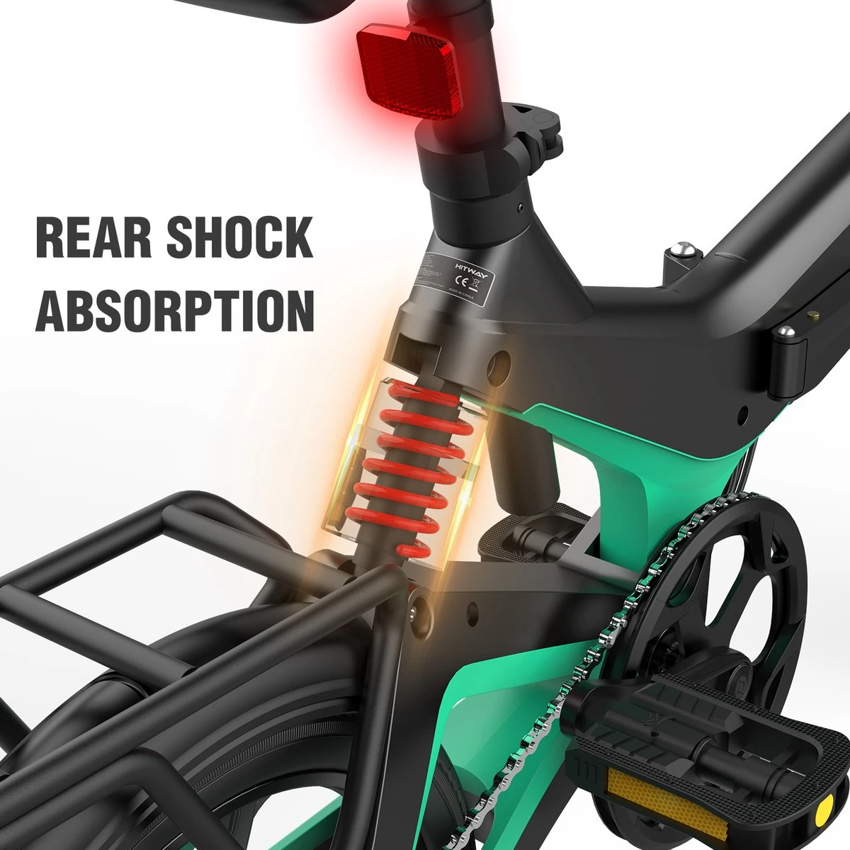 HITWAY Elektrische Fiets - Opvouwbare E-bike - 16 Inch-250W-2023 Model 5 HITWAY Elektrische Fiets - Opvouwbare E-bike - 16 Inch-250W-2023 Model - Afbeelding 3