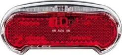 AXA Riff Battery - Fiets Achterlicht - LED Fietsverlichting Op Batterij - Auto On/off Systeem - 50-80 Mm - Rood -Fietsuitrusting Winkel 1200x543