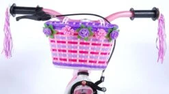 Volare Rose Kinderfiets - Meisjes - 14 Inch - Roze Wit - 95% Afgemonteerd -Fietsuitrusting Winkel 1200x669