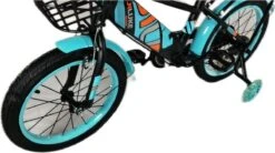 Kinderfiets - 16 Inch Kinderfiets -vanaf 4-7 Jaar Jongens En Meisjes Fietsen - Terugtrap -Rem -Stabilisatoren（2 Zijwieltjes）- Mandje - Achterbank - Groen -Fietsuitrusting Winkel 1200x672