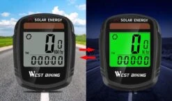 Draadloze Verlichte Fietscomputer - USB Oplaadbaar- Op Zonne- Energie - Kilometerteller - Klok - Calorie Teller - Snelheidsmeter - Auto Wake - IPX7 Waterdicht - 5 Talen - Met Verlichte LCD Display - Multifunctioneel - Inclusief Sensor - Zwart -Fietsuitrusting Winkel 1200x710 6