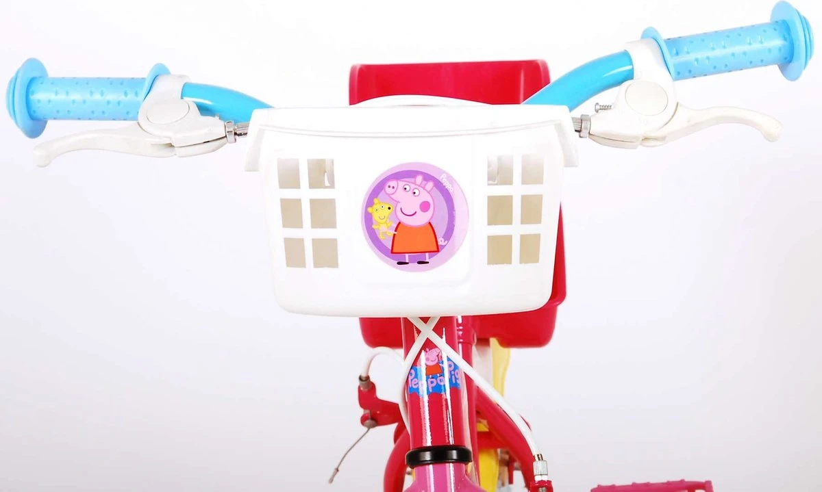 Volare Peppa Pig Kinderfiets - Meisjes - 12 Inch - Roze - 2 Handremmen 9 Volare Peppa Pig Kinderfiets - Meisjes - 12 Inch - Roze - 2 Handremmen - Afbeelding 7