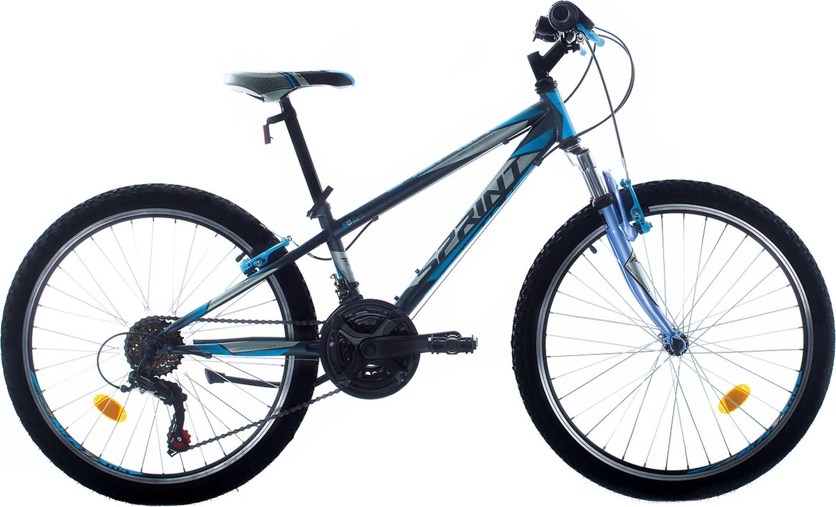 Sprint Casper - Mountainbike 24 Inch - Fiets Met 18 Versnellingen Shimano - Voor Jongens En Meisjes - Blauw/Grijs - Framemaat:28 Cm - BK22SI8721 R13 3 Sprint Casper - Mountainbike 24 Inch - Fiets Met 18 Versnellingen Shimano - Voor Jongens En Meisjes - Blauw/Grijs - Framemaat:28 Cm - BK22SI8721 R13