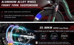 HITWAY E-bike Elektrische Fiets 20" Vouwfiets Met Dikke Banden, 250W/36V/11,2Ah Accu, 35-90 Km, Offroad-mountainbike Met Shimano 7 Versnellingen, CityBike Voor Heren En Dames -Fietsuitrusting Winkel 1200x742 11