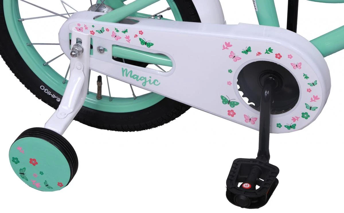 Amigo Magic Meisjesfiets - Kinderfiets 16 Inch - Turquoise 7 Amigo Magic Meisjesfiets - Kinderfiets 16 Inch - Turquoise - Afbeelding 5
