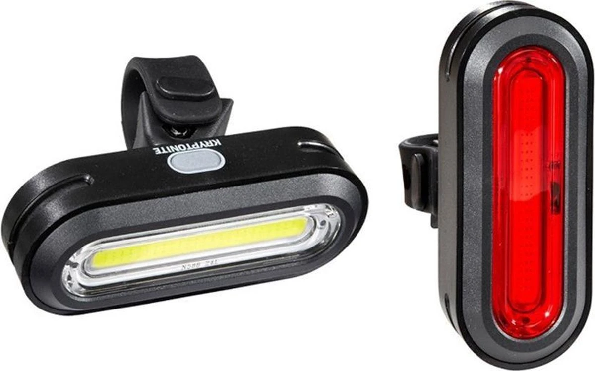 Kryptonite Avenue F-150 / R-75 Verlichtingset LED Accu - Zwart 3 Kryptonite Avenue F-150 / R-75 Verlichtingset LED Accu - Zwart