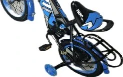 Kinderfiets - 14 Inch Kinderfiets -vanaf 3-5 Jaar Jongens En Meisjes Fietsen - Terugtrap -Rem -Stabilisatoren（2 Zijwieltjes）- Mandje - Achterbank - Blauw -Fietsuitrusting Winkel 1200x760 1